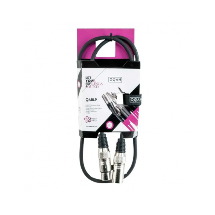 CABLE MICROFONO OQAN XLR-XLR 1m QABLP XLRM-1-XLRF