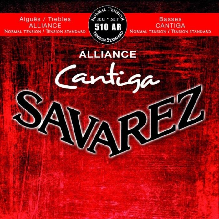 JUEGO CUERDAS SAVAREZ CANTIGA CORUM ROJA 510-AR