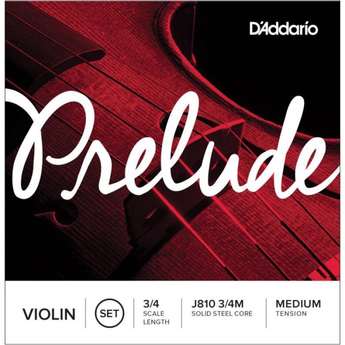 JUEGO CUERDAS VIOLIN D'ADDARIO PRELUDE 3/4M J810