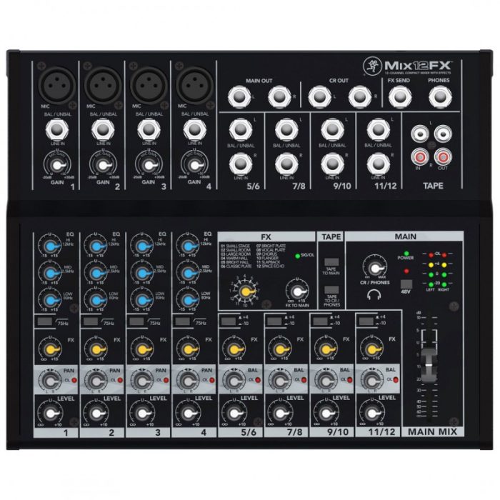 MEZCLADOR MACKIE MIX12FX