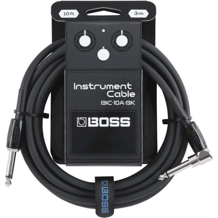 CABLE INSTRUMENTO BOSS BLACK 3mt ACODADO BIC-10A