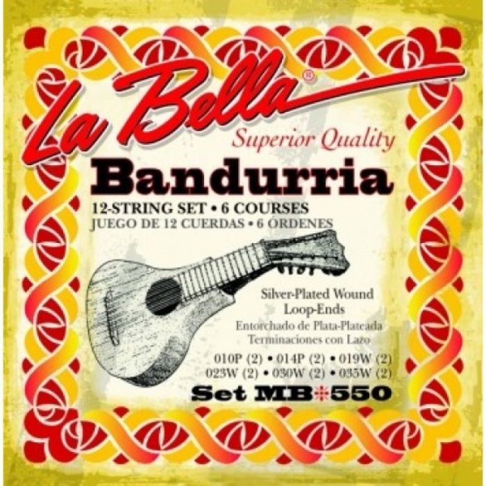 JUEGO CUERDAS BANDURRIA LA BELLA