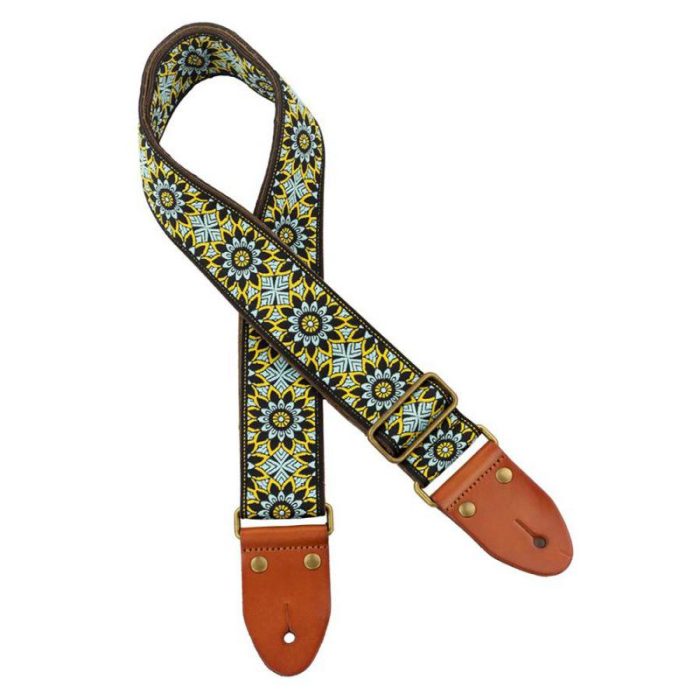 CORREA GAUCHO GST-1280-7 BLACK/YELLOW/TURQUOISE