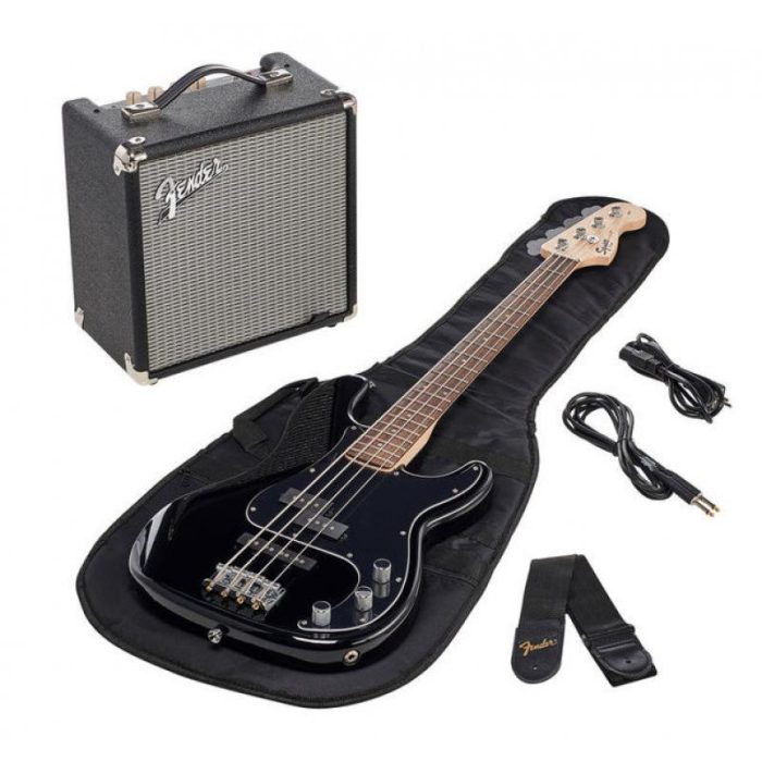 PACK BAJO SQUIER AFFINITY PJ BASS RUMBLE R15 BLK