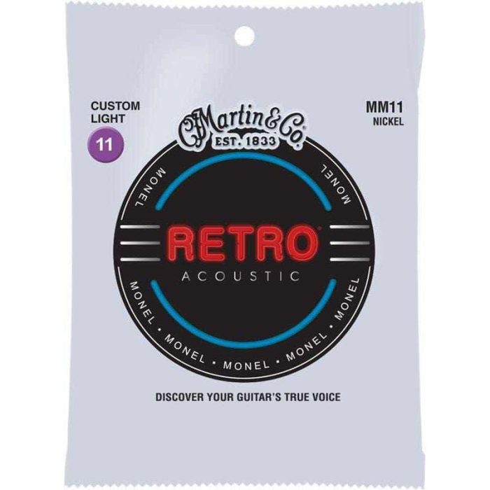 JUEGO CUERDAS ACUSTICA MARTIN RETRO MONEL 11-52 MM11