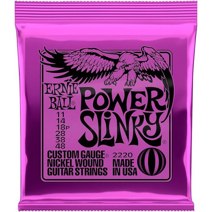 JUEGO CUERDAS ELECTRICA ERNIE BALL POWER SLINKY 11-48