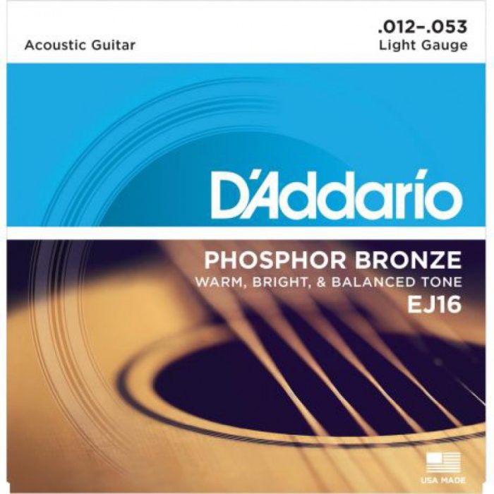JUEGO CUERDAS ACUSTICA D'ADDARIO EJ16 12-53