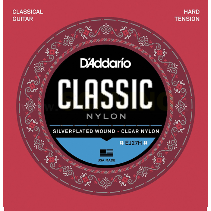 JUEGO CUERDAS CLASICA D'ADDARIO EJ27H FUERTE