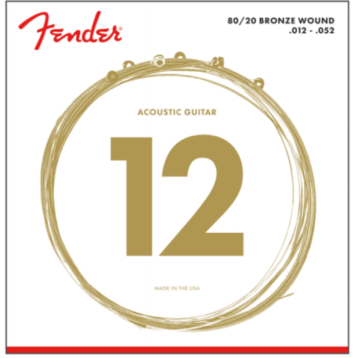 JUEGO CUERDAS ACUSTICA FENDER 70L 12-52