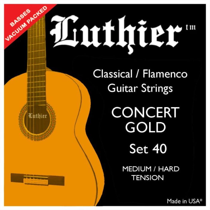 JUEGO CUERDAS LUTHIER SET 40 CONCERT GOLD T.MEDIA/ALTA