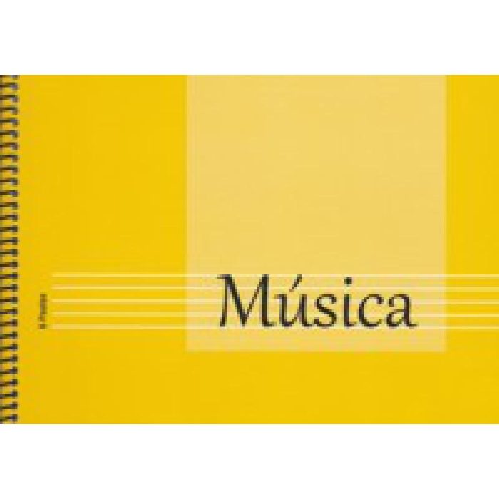 LIBRETA CUARTILLA PENTAGRAMAS 6 PAUTAS