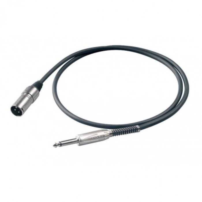 CABLE MICROFONO PROEL XLRM-JACK 1m BULK220LU1