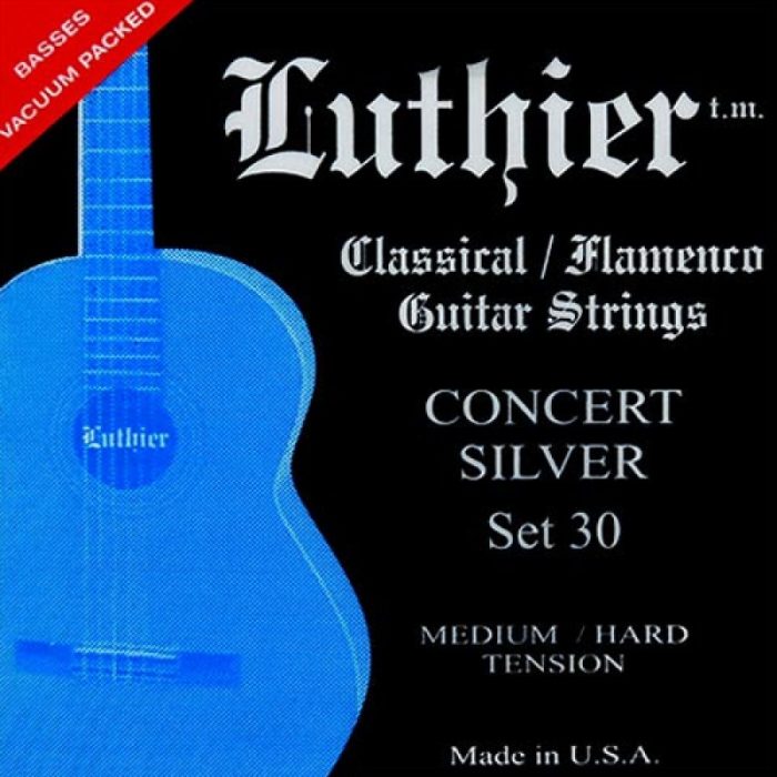 JUEGO CUERDAS LUTHIER SET 30 CONCERT SILVER T. MEDIA/ALTA