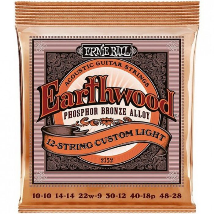 JUEGO 12 CUERDAS ACUSTICA ERNIE BALL EARTHWOOD 10-48