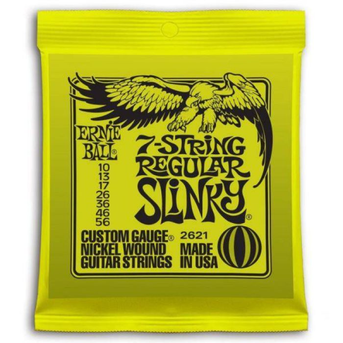 JUEGO CUERDAS ELECTRICA ERNIE BALL 7ST. SUPER SLINKY 10-56
