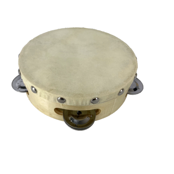 PANDERETA CON PARCHE JINBAO 15 cm TH64