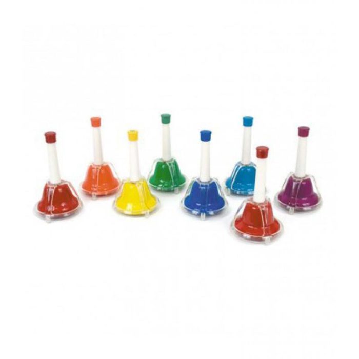 JUEGO 8 CAMPANAS DE MESA Y DE MANO DIATONICO FUZEAU