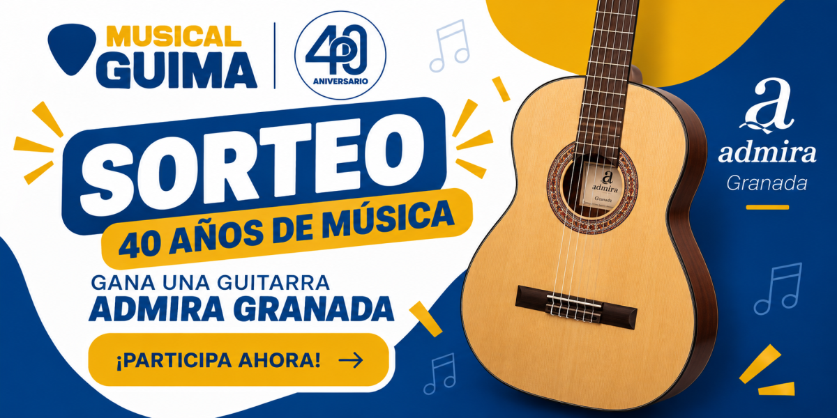 Sorteo 40 aniversario Musical Guima: gana una guitarra Admira Granada